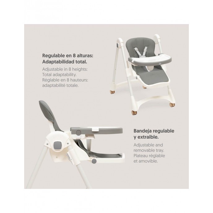 Interbaby Highchair Practic Grey