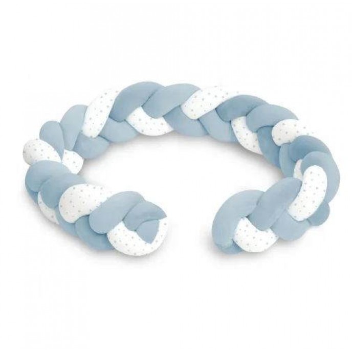 Interbaby Bumper Braid 1.5m White Blue Interbaby Bumper Braid 1.5m White Blue