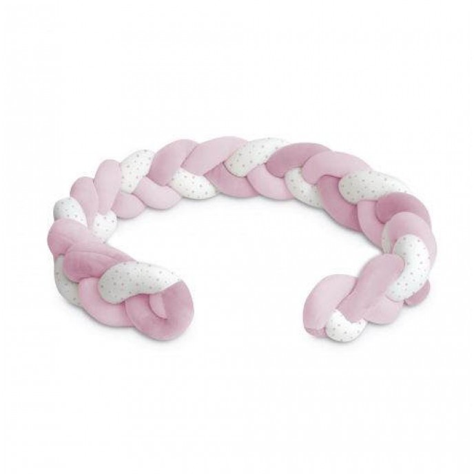 Interbaby Bumper Braid 1.5m White Pink Interbaby Bumper Braid 1.5m White Pink