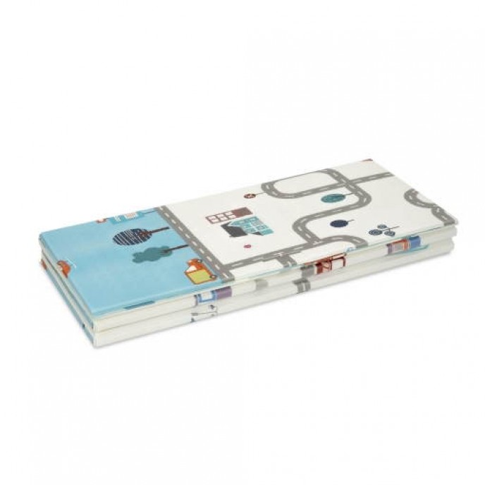 Interbaby Crawling Mat Reversible Cars Racoon Interbaby Crawling Mat Reversible Cars Racoon