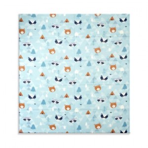 Interbaby Crawling Mat Reversible Cars Racoon Interbaby Crawling Mat Reversible Cars Racoon