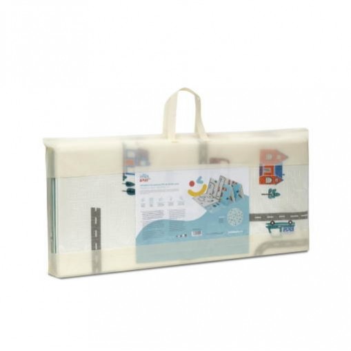 Interbaby Crawling Mat Reversible Cars Racoon