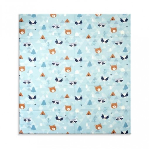 Interbaby Crawling Mat Reversible Cars Racoon