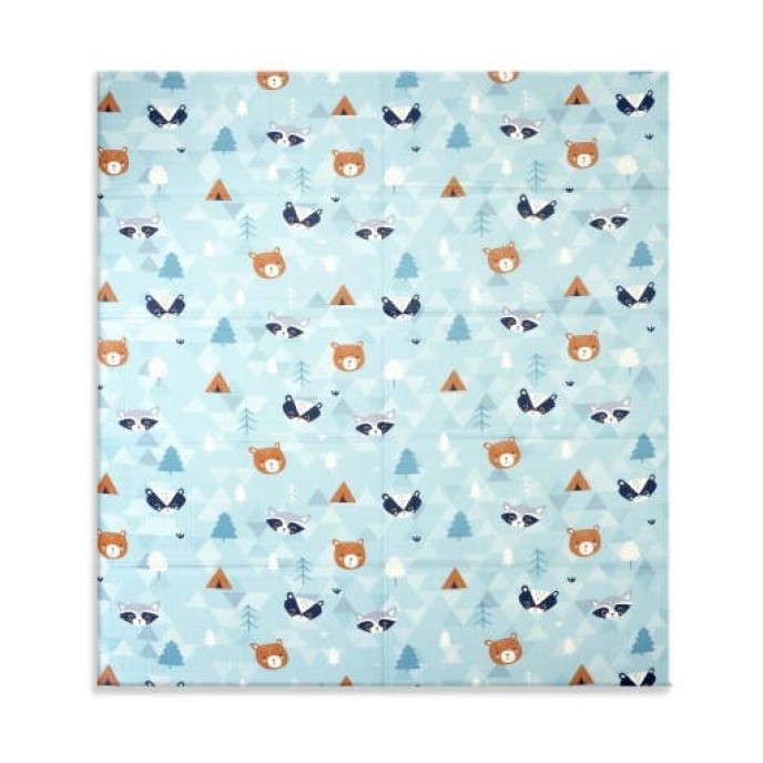 Interbaby Crawling Mat Reversible Cars Racoon Interbaby Crawling Mat Reversible Cars Racoon