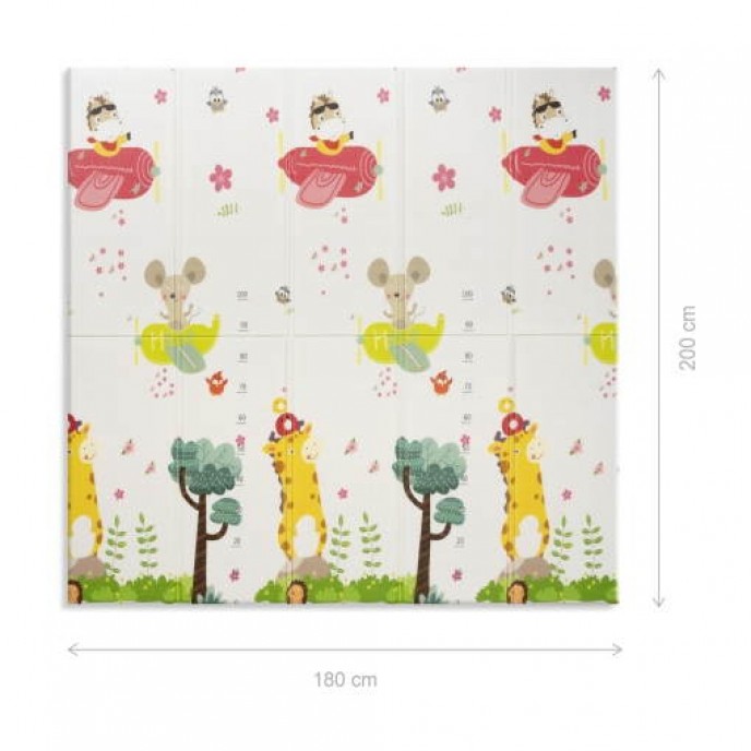 Interbaby Crawling Mat Reversible Forest Giraffe Interbaby Crawling Mat Reversible Forest Giraffe