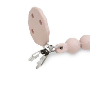 Interbaby Silicone Soother Clip Dark Pink