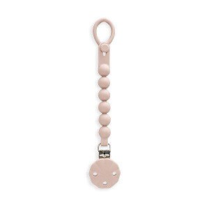 Interbaby Silicone Soother Clip Dark Pink