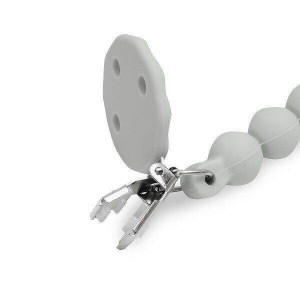 Interbaby Silicone Soother Clip Petrol Grey