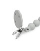 Interbaby Silicone Soother Clip Petrol Grey