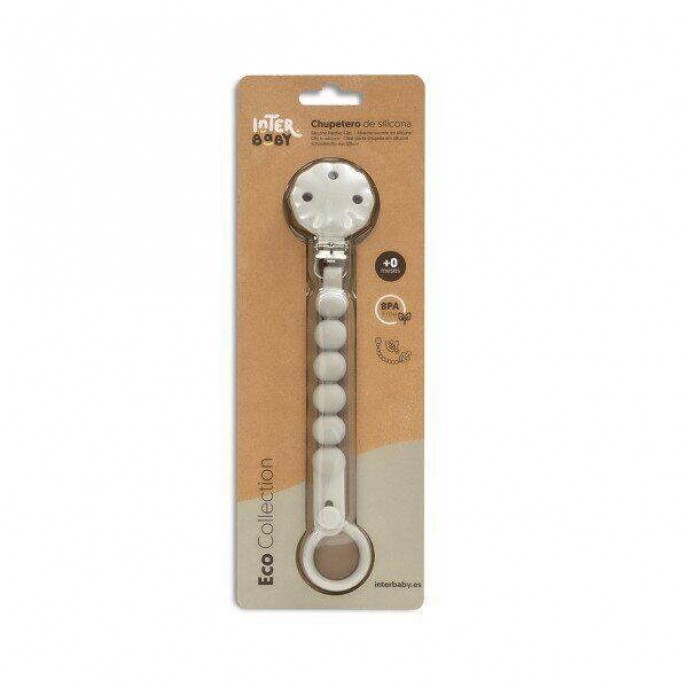 Interbaby Silicone Soother Clip Petrol Grey Interbaby Silicone Soother Clip Petrol Grey