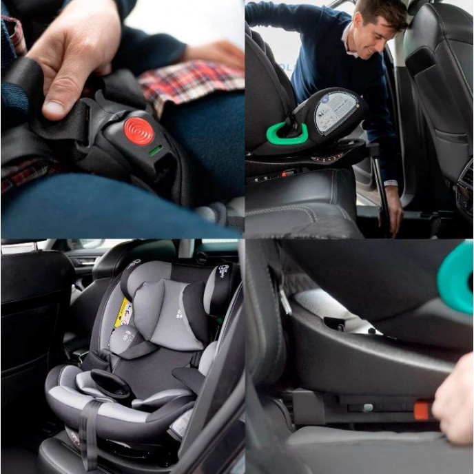 Interbaby Carseat I-Size ISOfix 360 Pax Grey (40-150cm) Interbaby Carseat I-Size ISOfix 360 Pax Grey (40-150cm)