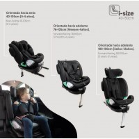 Interbaby Carseat I-Size ISOfix 360 Pax Black (40-150cm)
