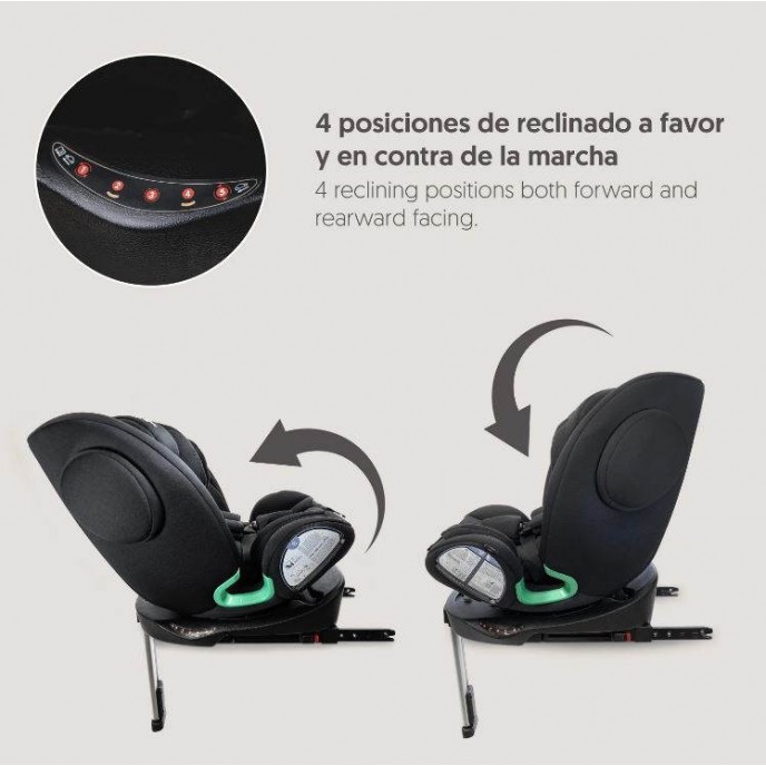 Interbaby Carseat I-Size ISOfix 360 Pax Black (40-150cm) Interbaby Carseat I-Size ISOfix 360 Pax Black (40-150cm)