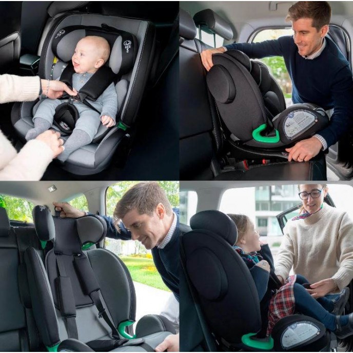 Interbaby Carseat I-Size ISOfix 360 Pax Black (40-150cm) Interbaby Carseat I-Size ISOfix 360 Pax Black (40-150cm)