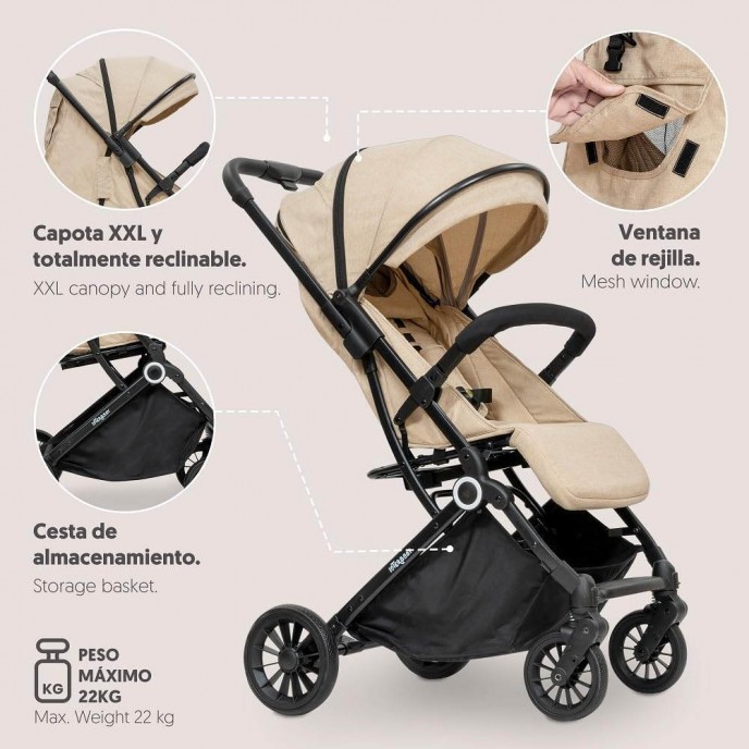 Interbaby Stroller Voyage Beige Interbaby Stroller Voyage Beige