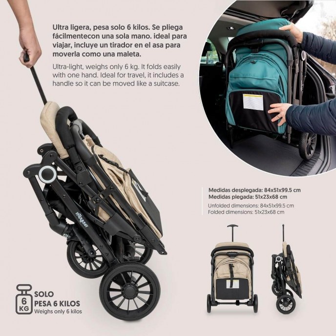 Interbaby Stroller Voyage Beige Interbaby Stroller Voyage Beige