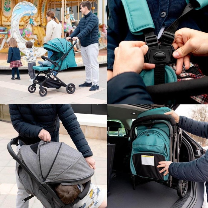 Interbaby Stroller Voyage Beige Interbaby Stroller Voyage Beige