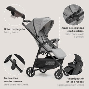 Interbaby Stroller Voyage Grey Interbaby Stroller Voyage Grey