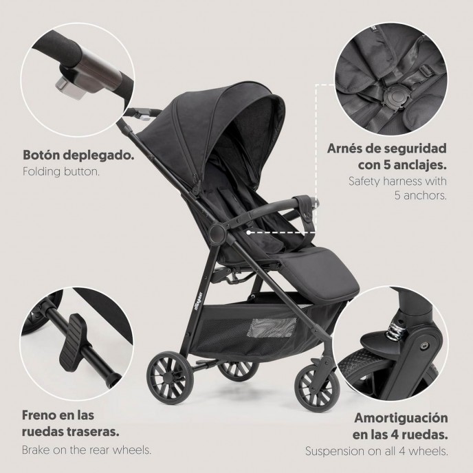 Interbaby Stroller Voyage Black Interbaby Stroller Voyage Black