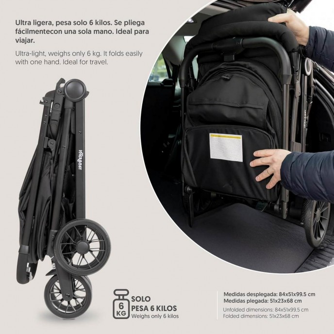 Interbaby Stroller Voyage Black Interbaby Stroller Voyage Black