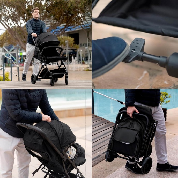 Interbaby Stroller Voyage Black Interbaby Stroller Voyage Black