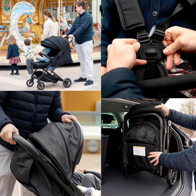 Interbaby Stroller Voyage Black Interbaby Stroller Voyage Black