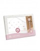 Interbaby Cot Sheets Set Cotton Moon Stars Pink