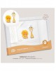 Interbaby Crib Sheets Set Cotton Giraffe Lion White