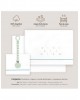 Interbaby Cot Sheets Set Cotton Moon Stars Green