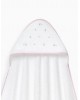 Interbaby Hooded Towel and Rinse Cap Moon and Stars Pink