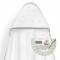 Interbaby Hooded Towel and Rinse Cap Moon and Stars Beige Interbaby Hooded Towel and Rinse Cap Moon and Stars Beige