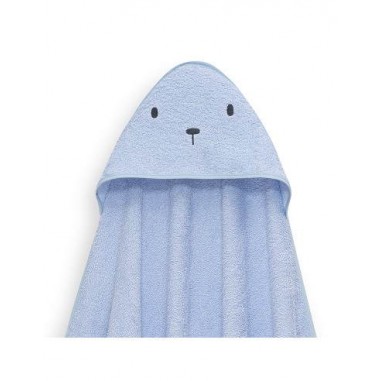 Interbaby Hooded Towel and Doudou Bear Blue Interbaby Hooded Towel and Doudou Bear Blue