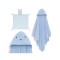 Interbaby Hooded Towel and Doudou Bear Blue