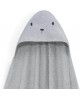 Interbaby Hooded Towel and Doudou Bear Grey Interbaby Hooded Towel and Doudou Bear Grey