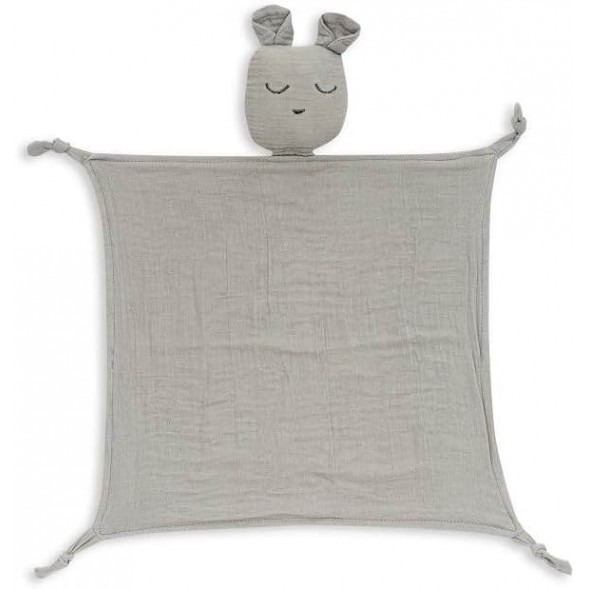 Interbaby Hooded Towel and Doudou Bear Grey