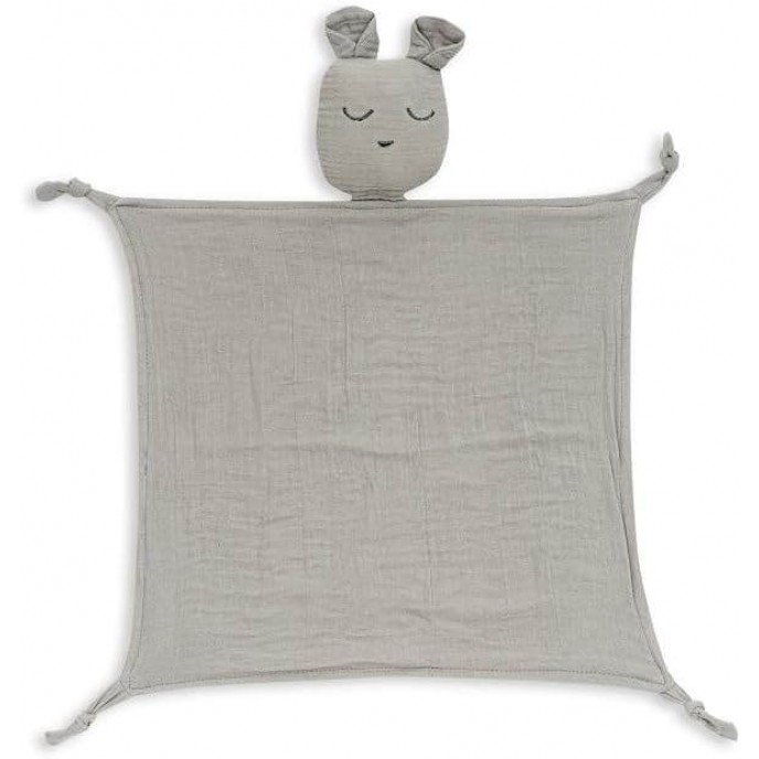Interbaby Hooded Towel and Doudou Bear Grey Interbaby Hooded Towel and Doudou Bear Grey