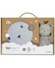 Interbaby Hooded Towel and Doudou Bear Grey Interbaby Hooded Towel and Doudou Bear Grey