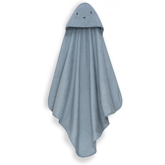 Interbaby Hooded Towel and Doudou Bear Petrol Blue Interbaby Hooded Towel and Doudou Bear Petrol Blue