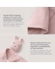 Interbaby Hooded Towel and Doudou Bear Dark Pink Interbaby Hooded Towel and Doudou Bear Dark Pink