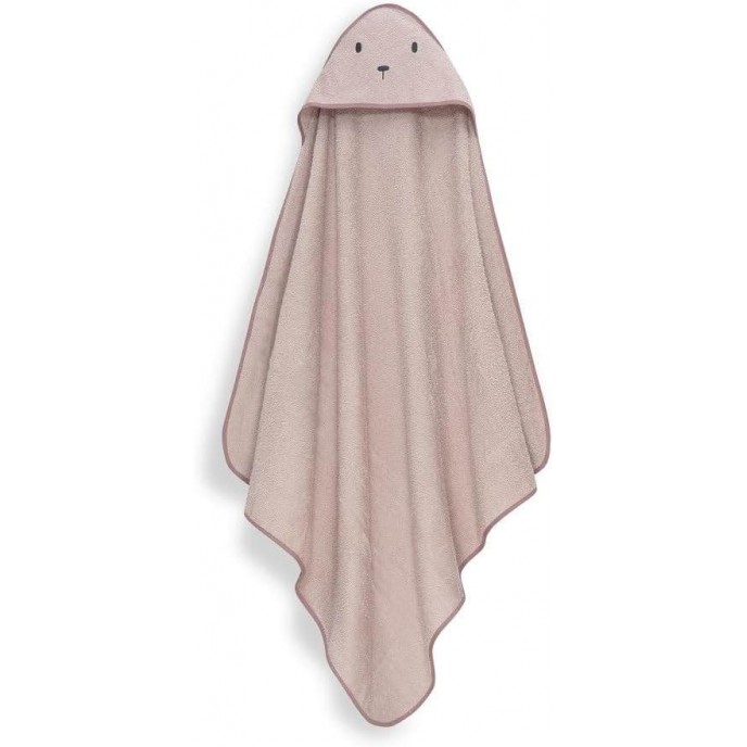Interbaby Hooded Towel and Doudou Bear Dark Pink Interbaby Hooded Towel and Doudou Bear Dark Pink