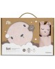 Interbaby Hooded Towel and Doudou Bear Dark Pink Interbaby Hooded Towel and Doudou Bear Dark Pink