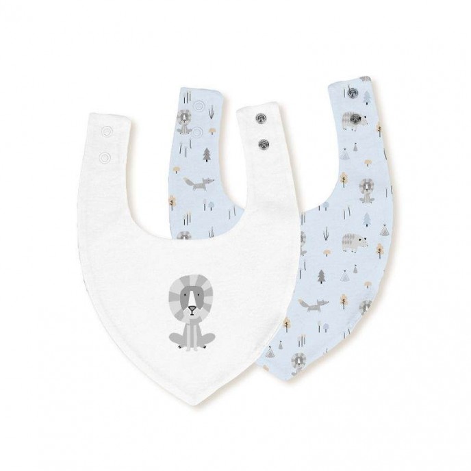 Interbaby Bandana Bibs Animals Blue
