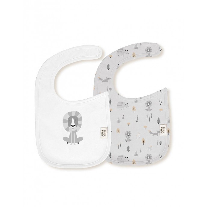 Interbaby Bibs Animals Grey