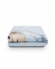 Interbaby Fleece Cot Blanket Bear on Moon Blue 