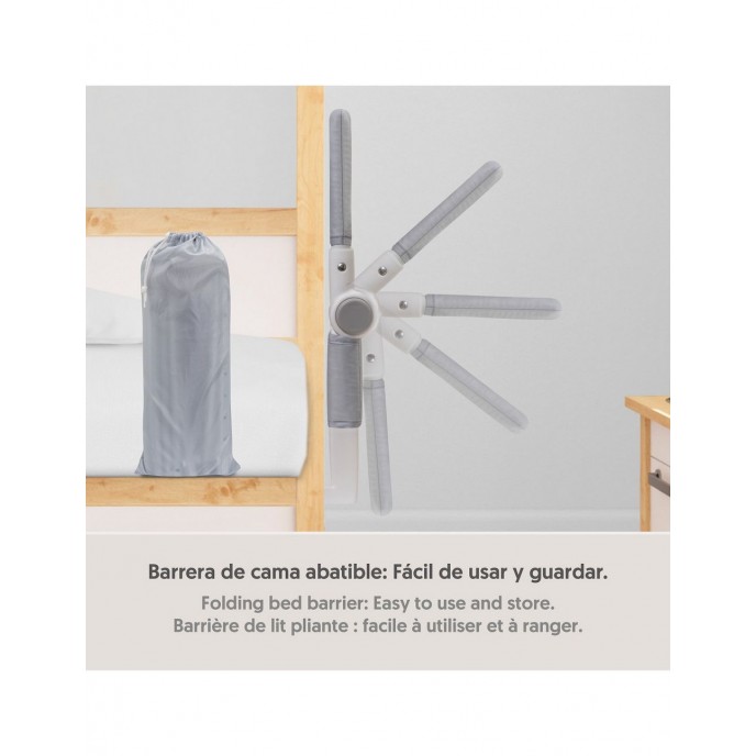 Interbaby Bedrail 150cm Grey