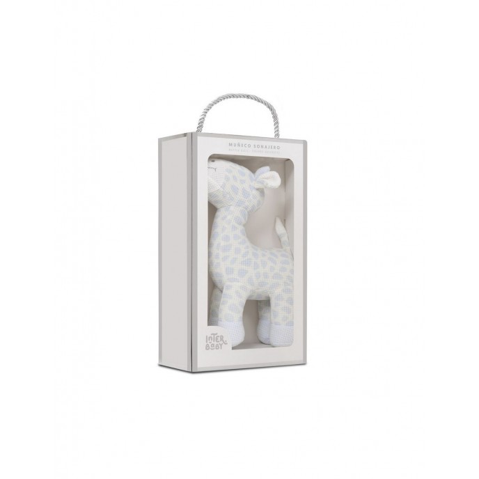 Interbaby Plush Giraffe Blue
