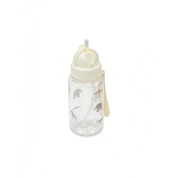 Interbaby Straw Bottle 2 in 1 Jungle Beige