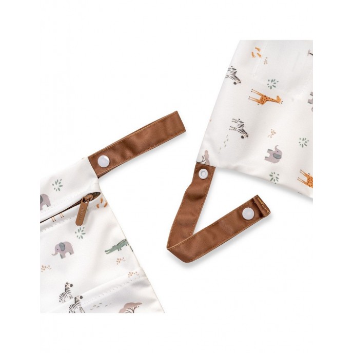 Interbaby Waterproof Clothing Bags 2pc Giraffe Beige