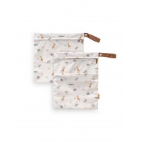 Interbaby Waterproof Clothing Bags 2pc Giraffe Beige