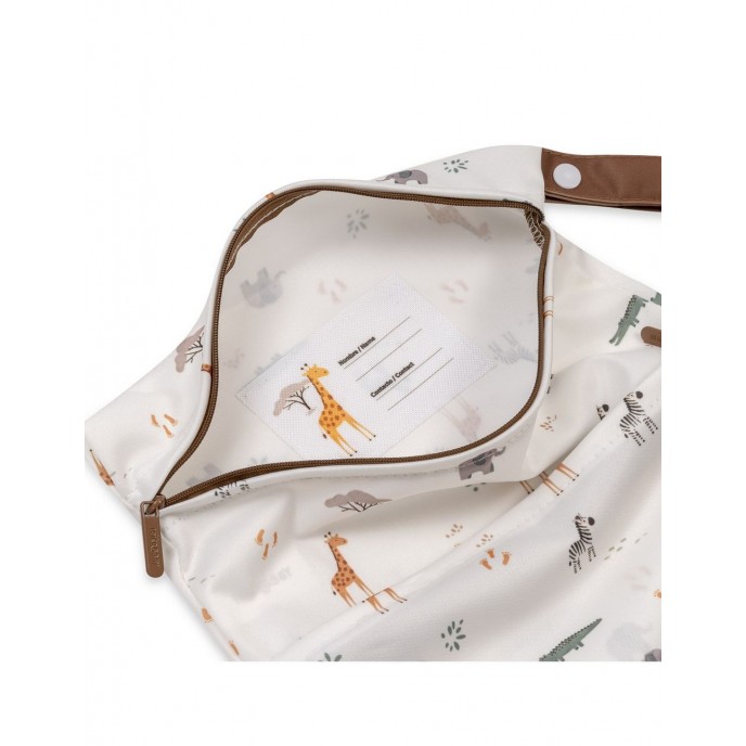 Interbaby Waterproof Clothing Bags 2pc Giraffe Beige